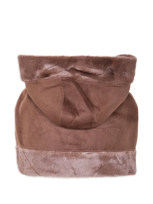 Marta Wool Cape in Carafe