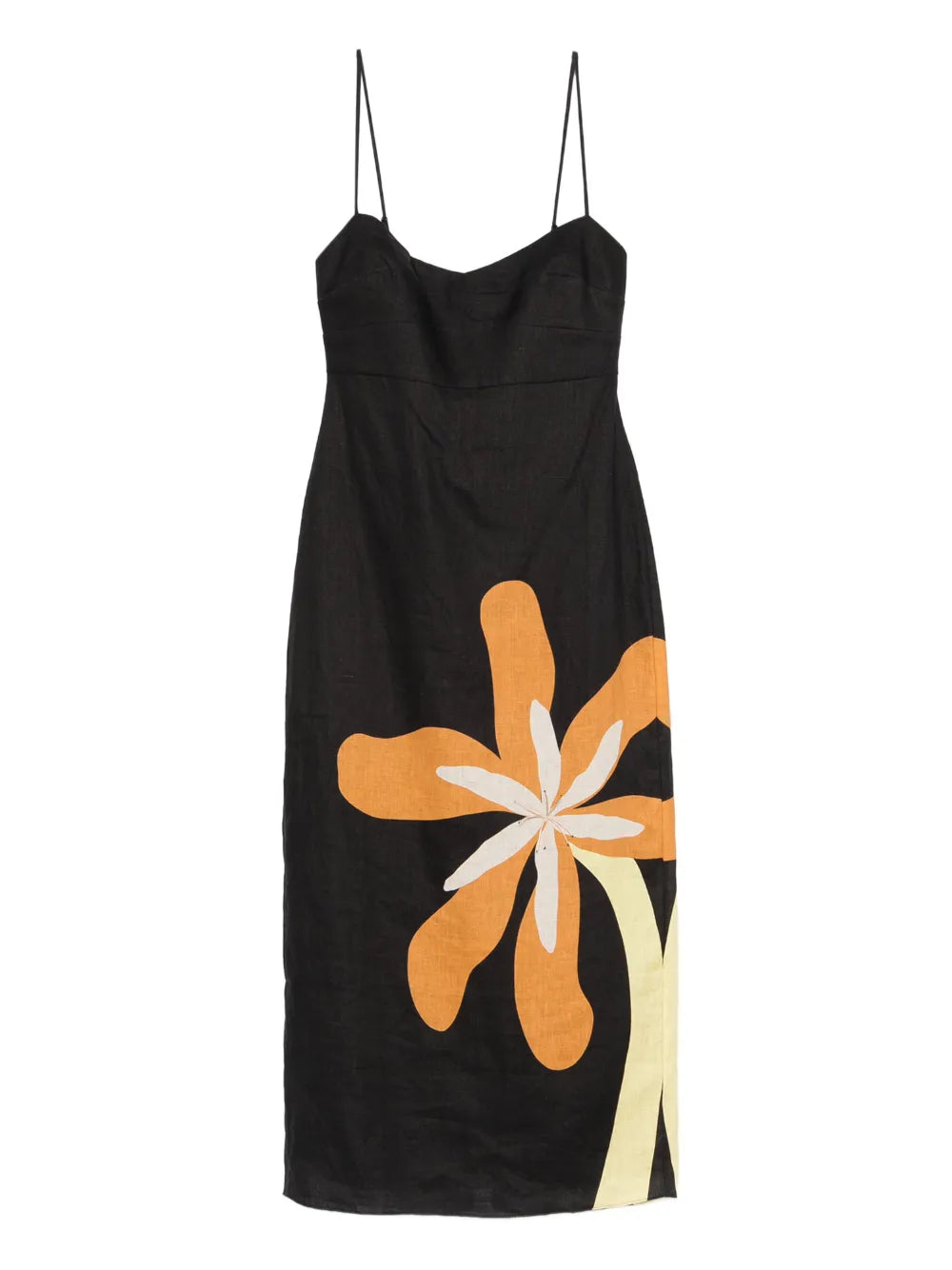 chinese dress ladies Cala de La Cruz Paloma Dress | Black/Floral | Size Xs