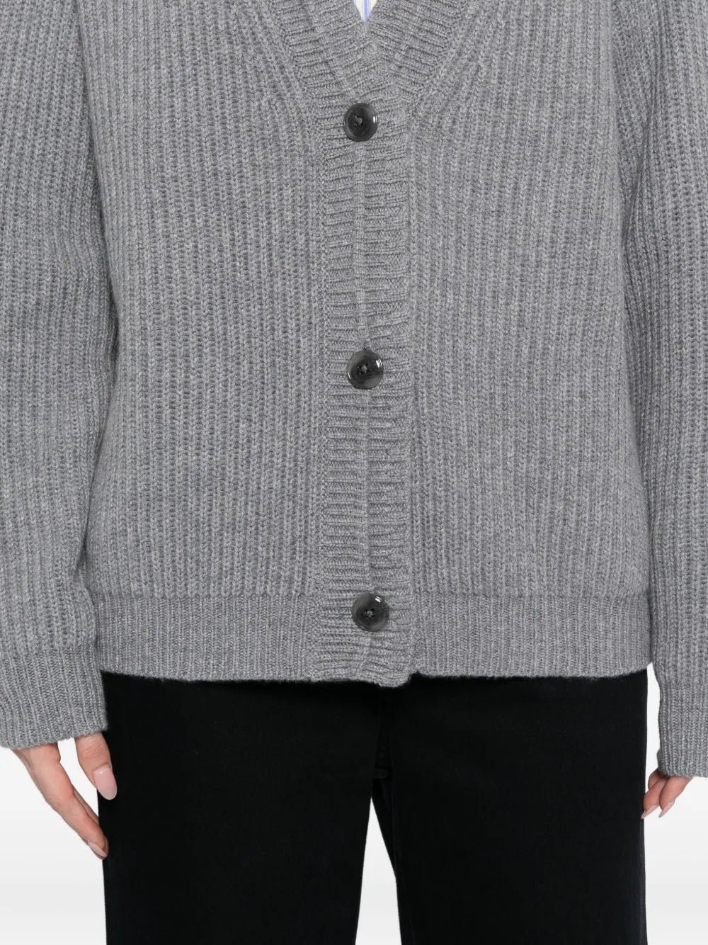 Cardi in Medium Heather Grey