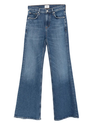 Citizens of Humanity Kimberly 70's Flare in Cruise, showcasing the high-rise design that elongates legs with a stylish 70s inspired silhouette.