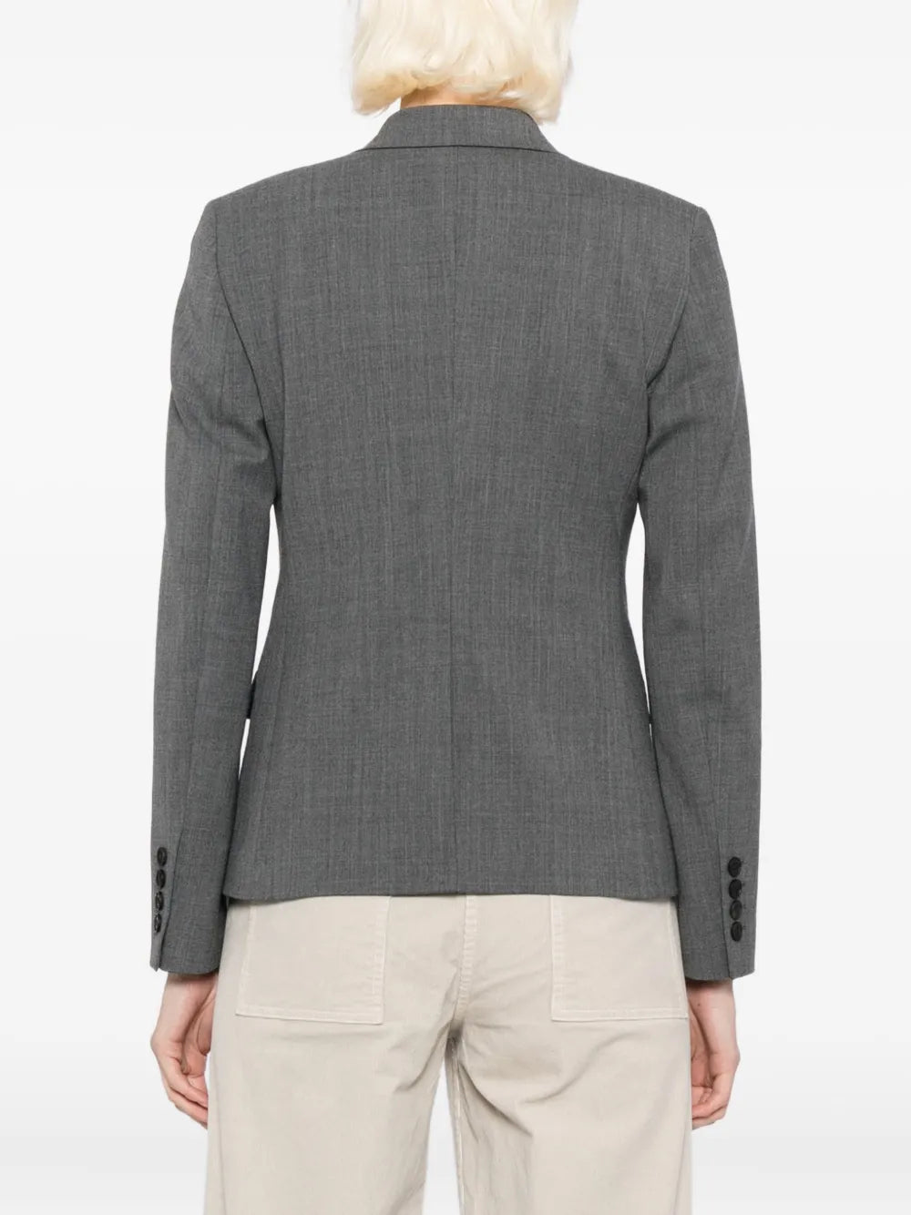 Ysee Blazer in Heather Grey by Nili Lotan, perfect for chic layering with a modern silhouette.