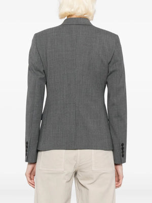 Ysee Blazer in Heather Grey by Nili Lotan, perfect for chic layering with a modern silhouette.