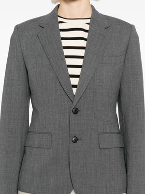 Ysee Blazer in Heather Grey by Nili Lotan, ideal for sleek and sophisticated outfits.