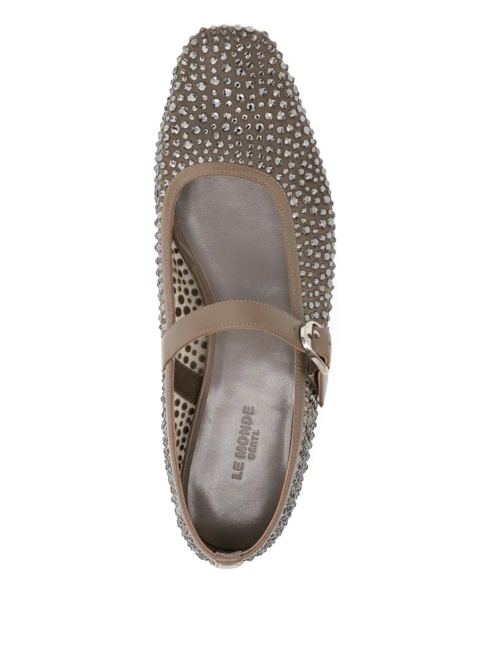 Ballet Mary Jane in Smokey from Le Monde Béryl, a handcrafted Italian design combining comfort and elegance.