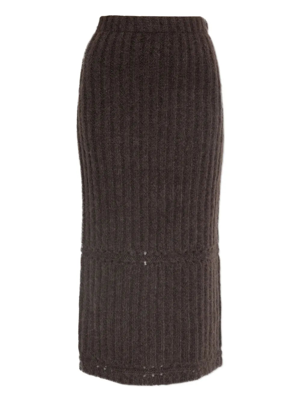 Sofia Maxi Skirt in Carafe by By Malene Birger, showcasing a straight silhouette and high elastic waist, perfect for colder weather.
