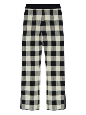 Pippa Pants in Heritage Plaid by Posse showcasing a soft knit fabric and vintage-inspired design.