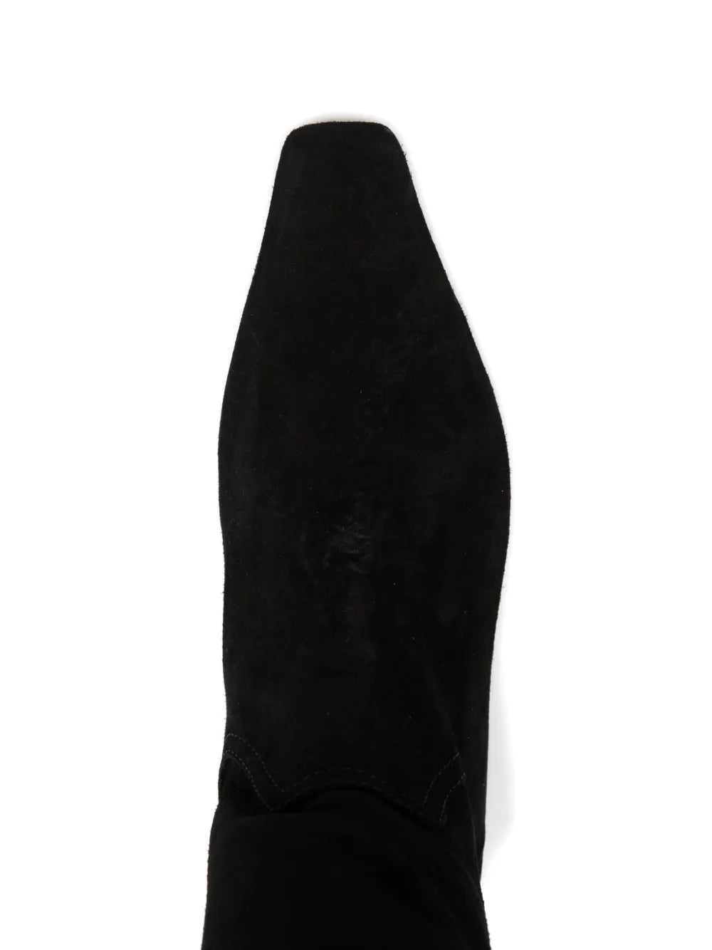 Bettina Boot in Black Suede on a stylish background, highlighting its modern fashionable appeal.