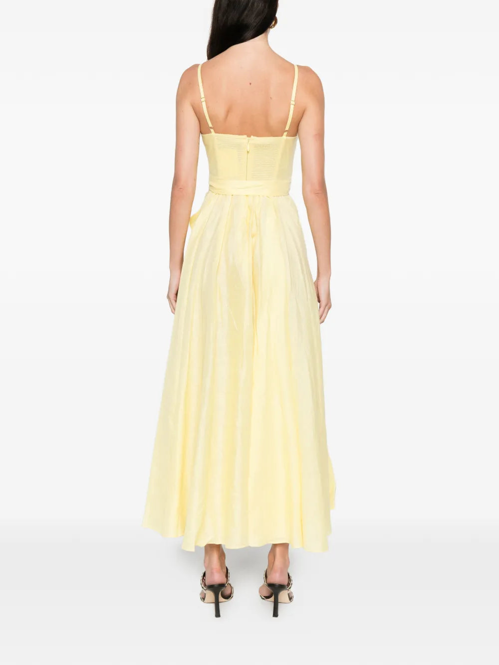 Awaken Midi Dress in Lemon