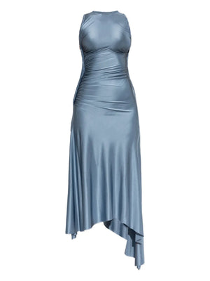 Victoria Beckham Twist Dress in Stone – ZOË