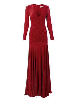 Lina V-neck Maxi Dress in Rouge  ZO