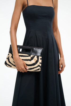 Lena Clutch in Zebra