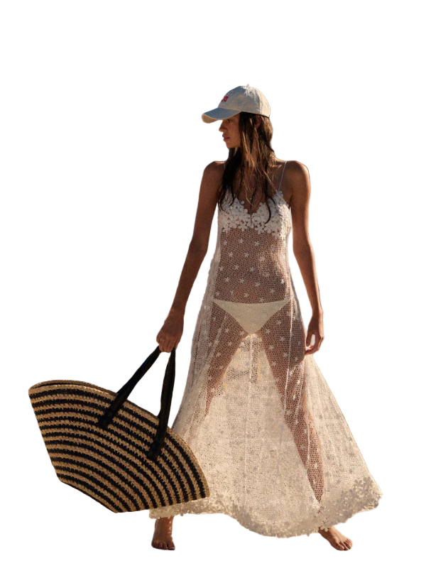 Taco Tote in Natural/Black Breton Stripe