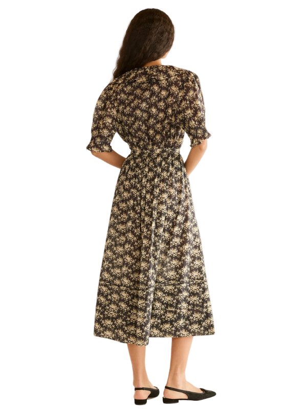 Henri Top in Noir Rosier Floral