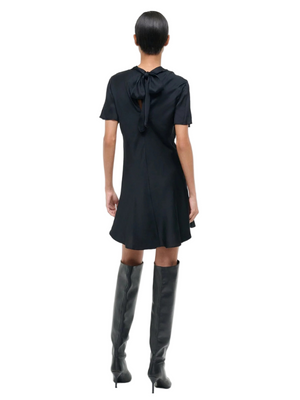 Iris Silk Dress in Black