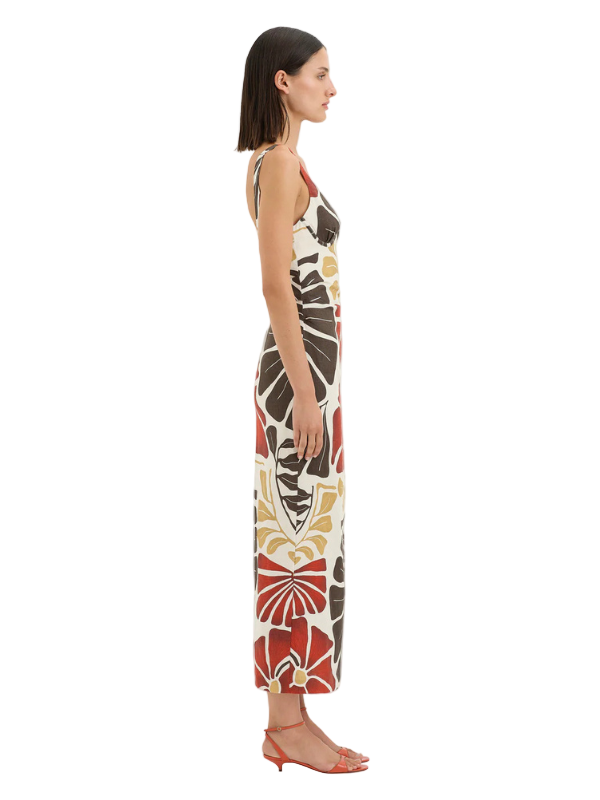 balconette dress midi Paradiso Balconette Midi Dress | Blue Blossom Blues