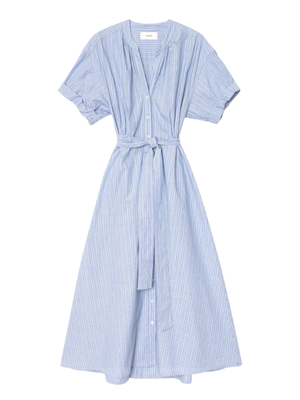 knee length dresses for ladies Mersea Women's Scottie Chambray Dress in Rinse main image 1