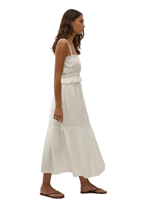 Venta Midi Skirt in White