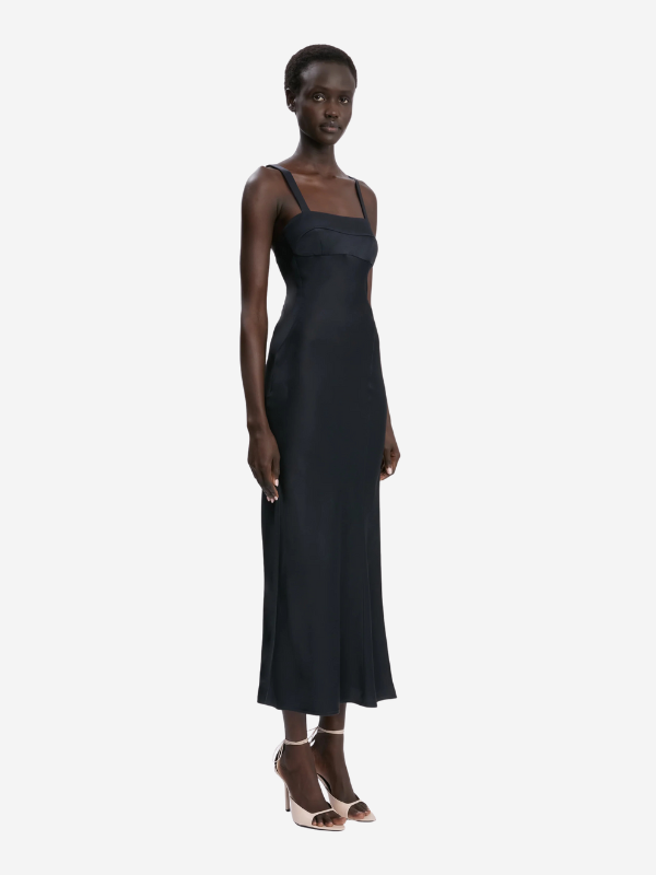 Victoria Beckham Panelled Cami Dress In Navy - 4 - Womens Victoria Beckham Panelled Cami Dress In Navy - 4 - Womens