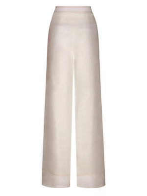 Full view of the Esperandote pant in Off White, highlighting the stylish trouser silhouette by Andres Otalora.