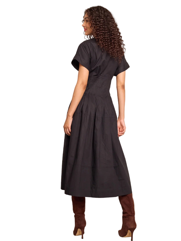 Nash Midi Dress in Black