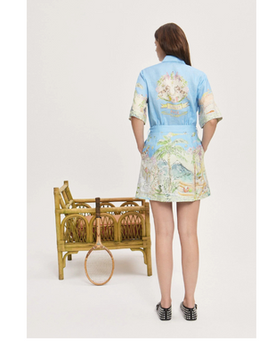 Anouk Mini Dress in Sky