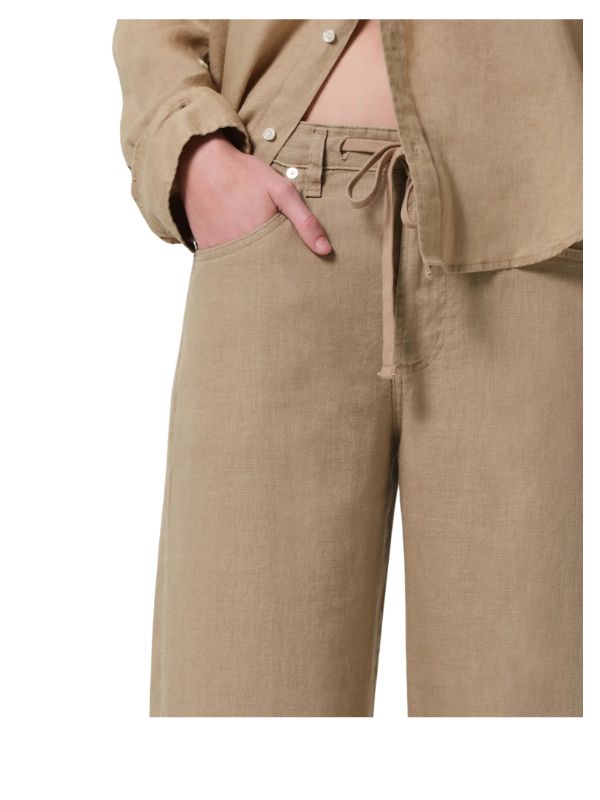 Brynn Drawstring Linen Trouser