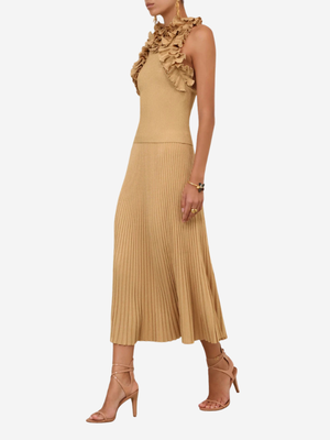 long sleeve evening dress nordstrom Luna's Enchanted Whispers Ruffled Maxi Dress – Luna Mae main image 1
