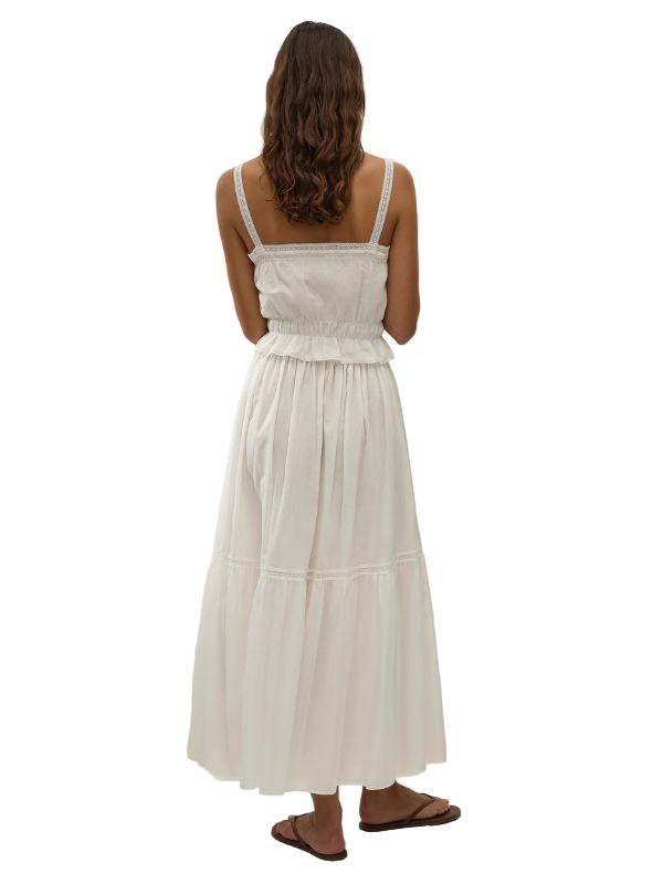 Venta Midi Skirt in White