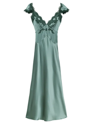 Fiona Dress in Dulac Green