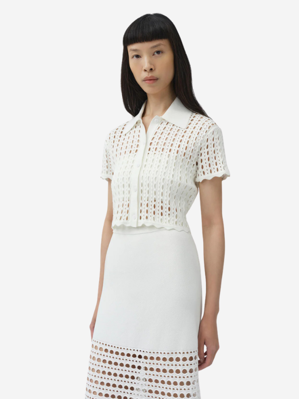 Shop Arlan Ivory Camp Shirt – ZOË