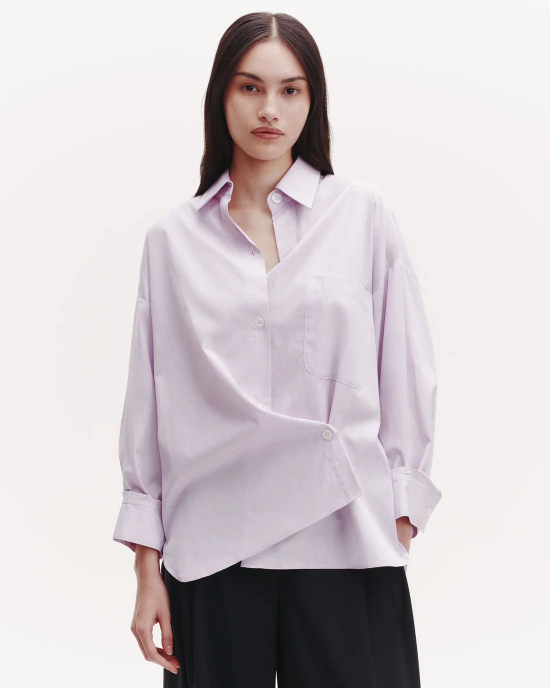 New Earl Shirt in White/Purple