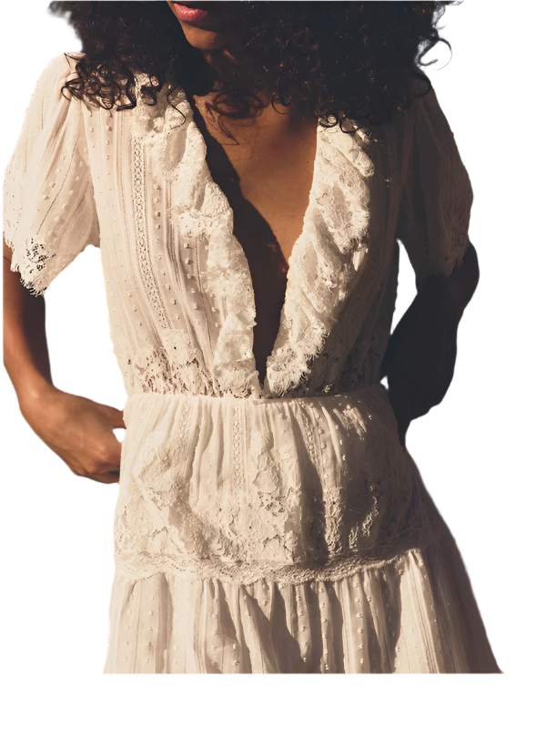Gabriella Dress in Salt