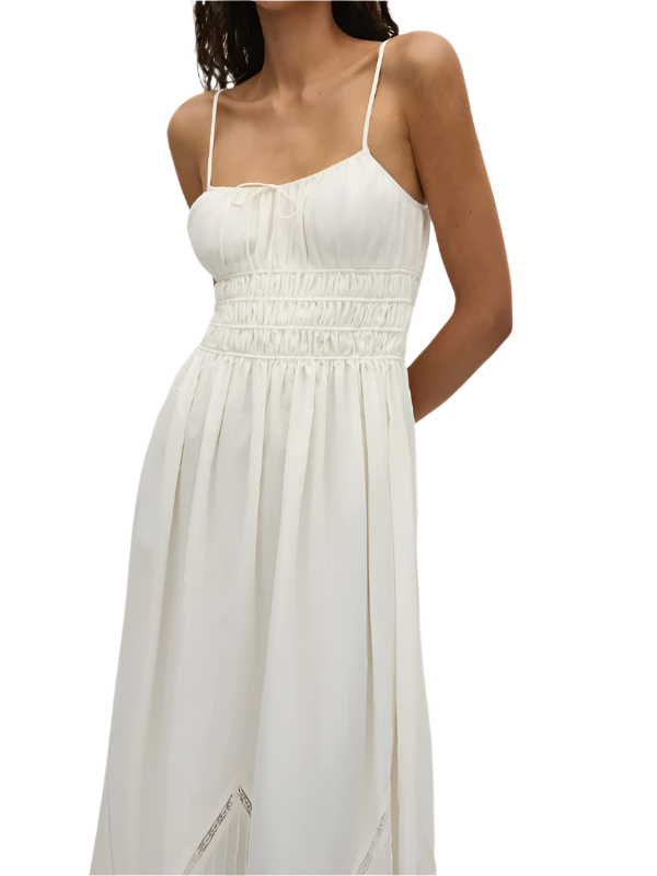 Meline Maxi Dress in White