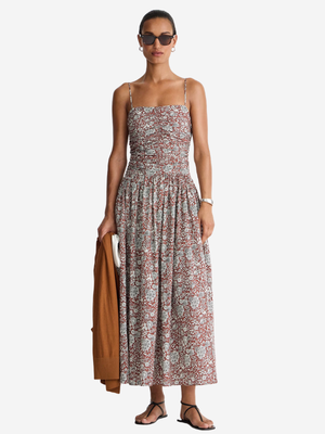 clay maxi dress Jana Ruched Bodice Maxi