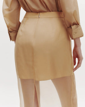 Sylkie Skirt in British Khaki