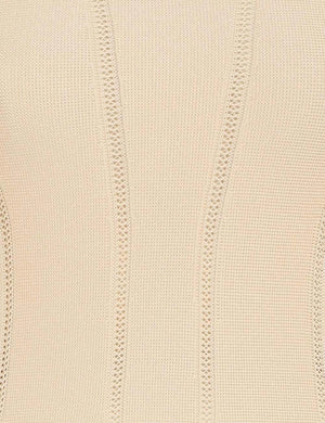 Luminosity Knit Panelled Top in Cream
