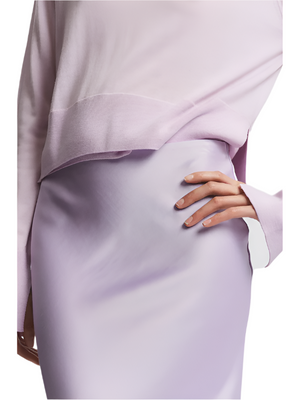 Elodie Layered Crewneck Knit in Lilac