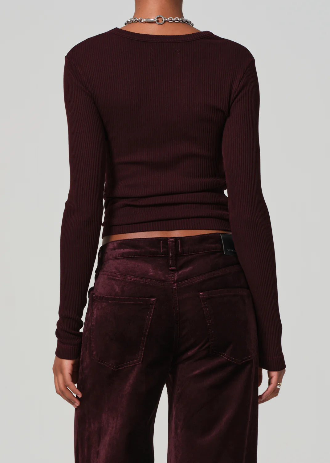 Bina Crewneck in Burgundy