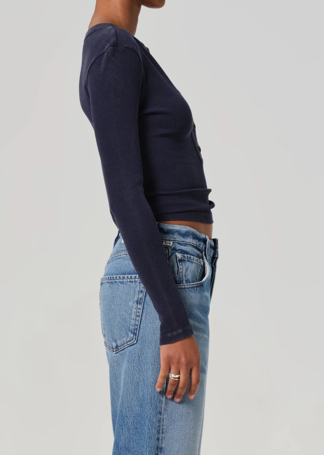 Varra Henley in Mineral Navy