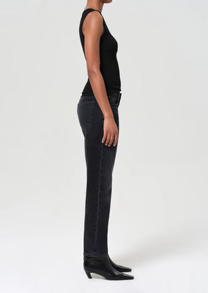 Model wearing Valen Jean in Hitch styled with a relaxed tee for a laid-back modern look.