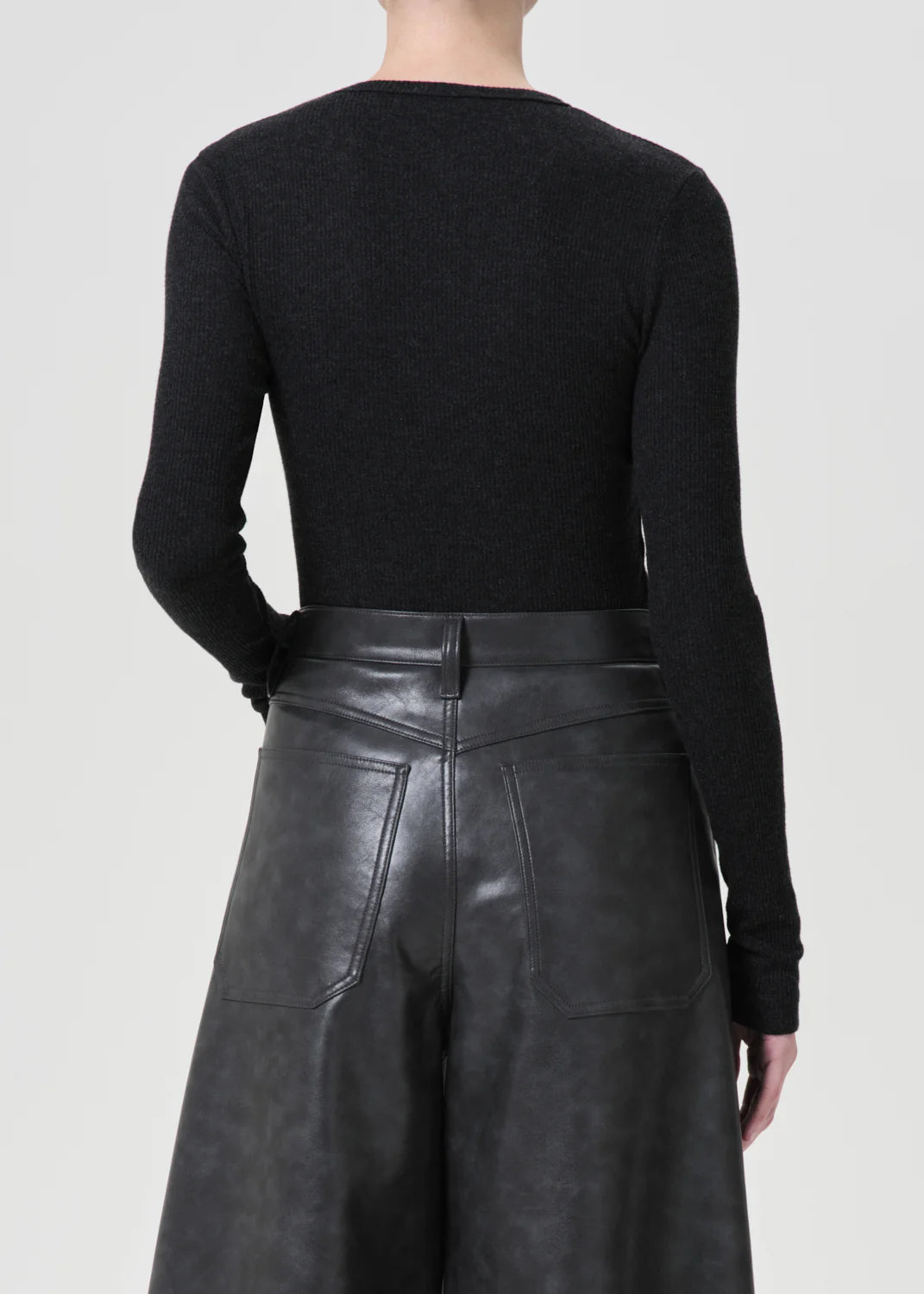 Back view of Delphi Slim Tee in Katniss by Agolde, demonstrating its flattering design and comfortable fit.