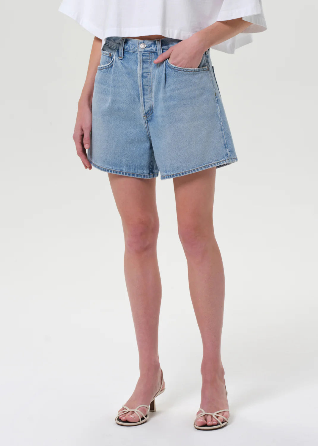 Rhoda Pleated A-line Short in Raft