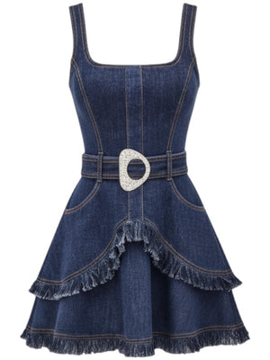 Macey Dress in Denim