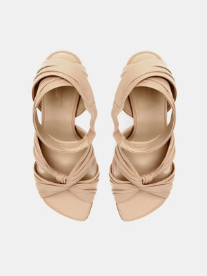 Stylish Antonia Pump in Fawn worn with fashionable outfit, perfect for any occasion.