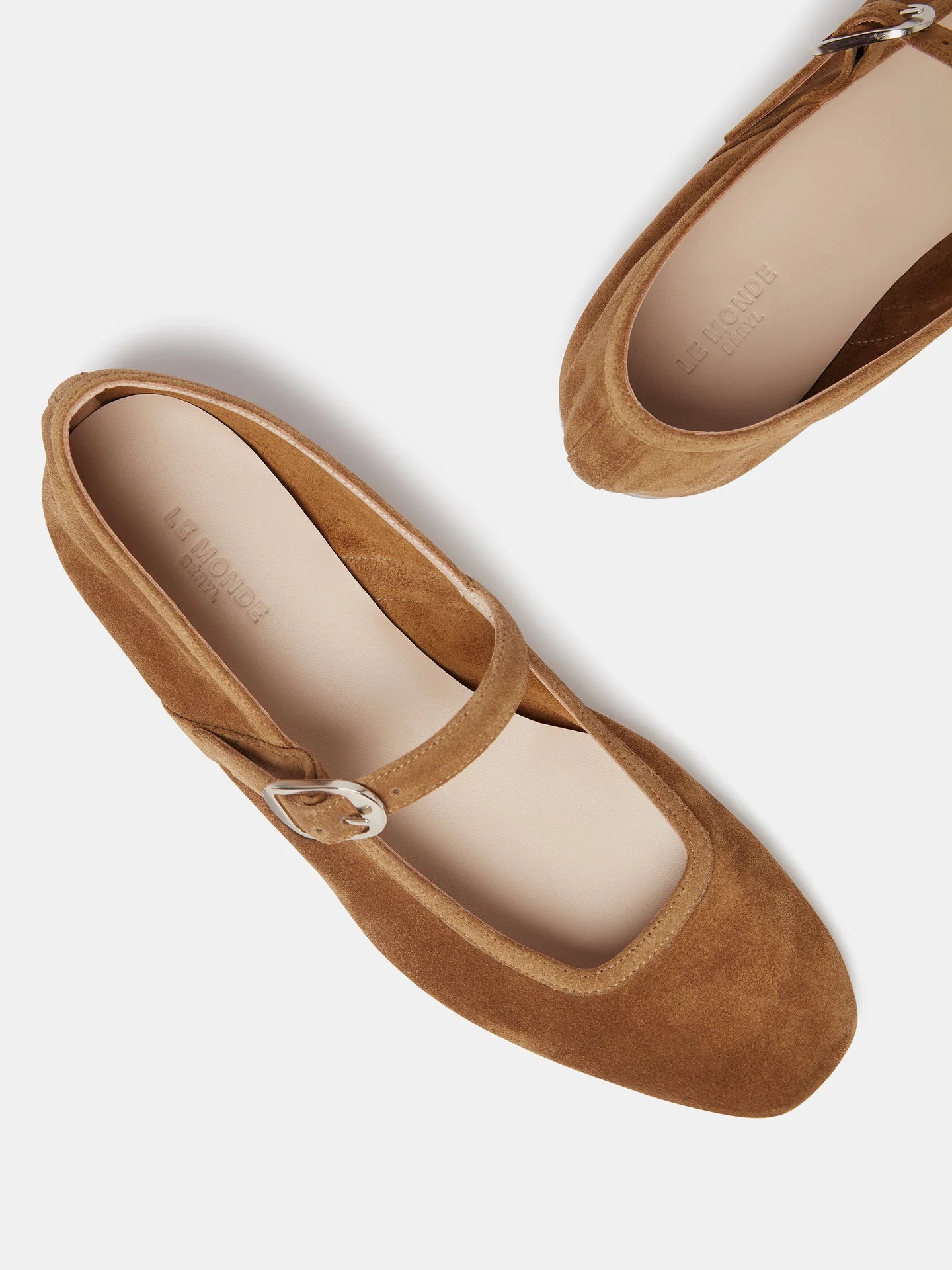 Ballet Mary Jane in Taupe Suede
