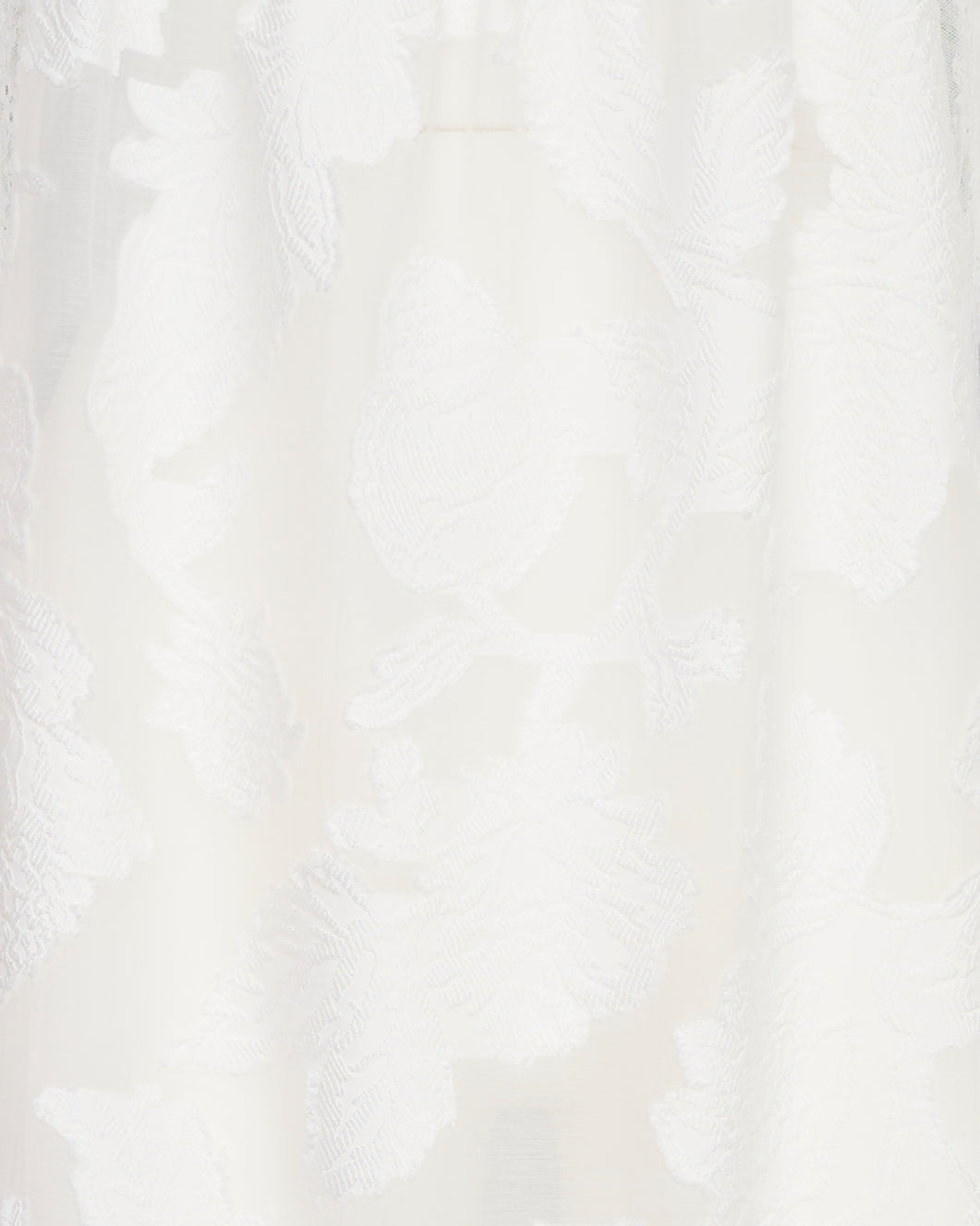 Long Fiocchini Dress in White Devore