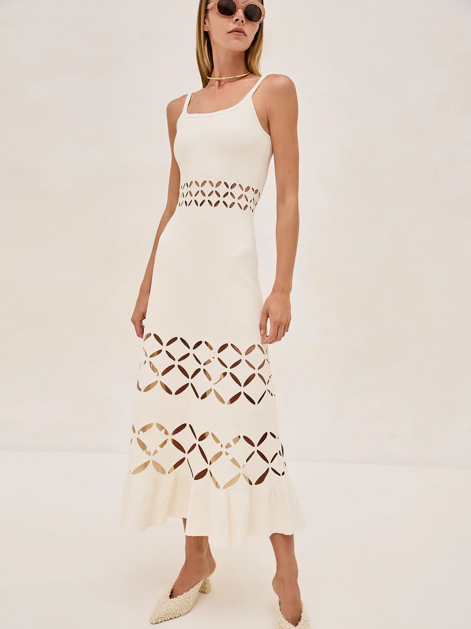 Elayne Dress in Off White