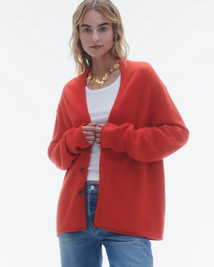 Everywhere Cardigan in Cherry