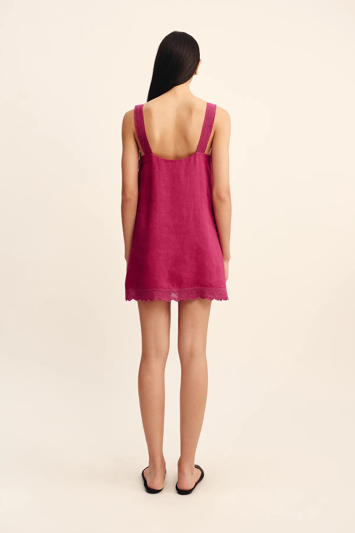 Grace Mini Dress in Dragon Fruit