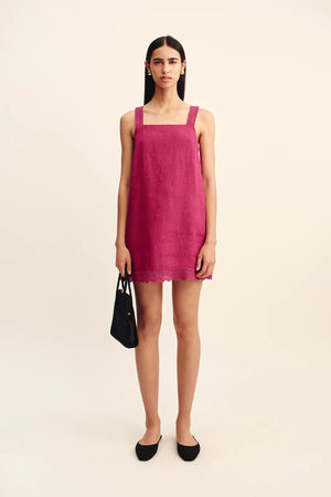 Grace Mini Dress in Dragon Fruit